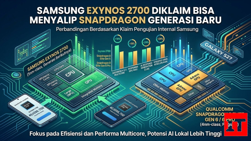 Samsung Exynos 2700 Diklaim Kalahkan Snapdragon Gen 6