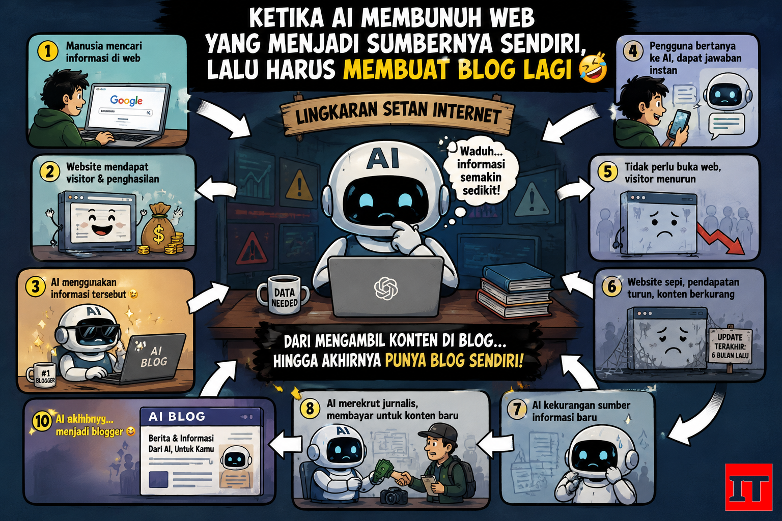 Ketika Ai Membunuh Web yang Menjadi Sumber nya Sendiri — Artikel