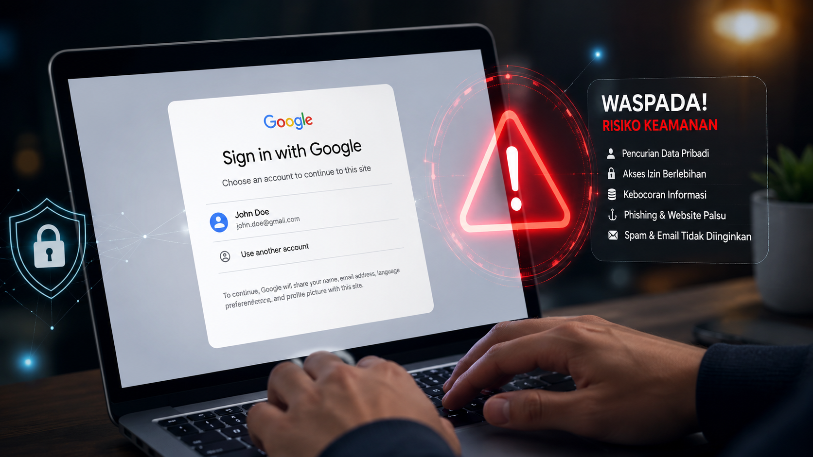 Bahaya Login Website Menggunakan Akun Google Sembarangan, Data Pribadi Bisa Terancam